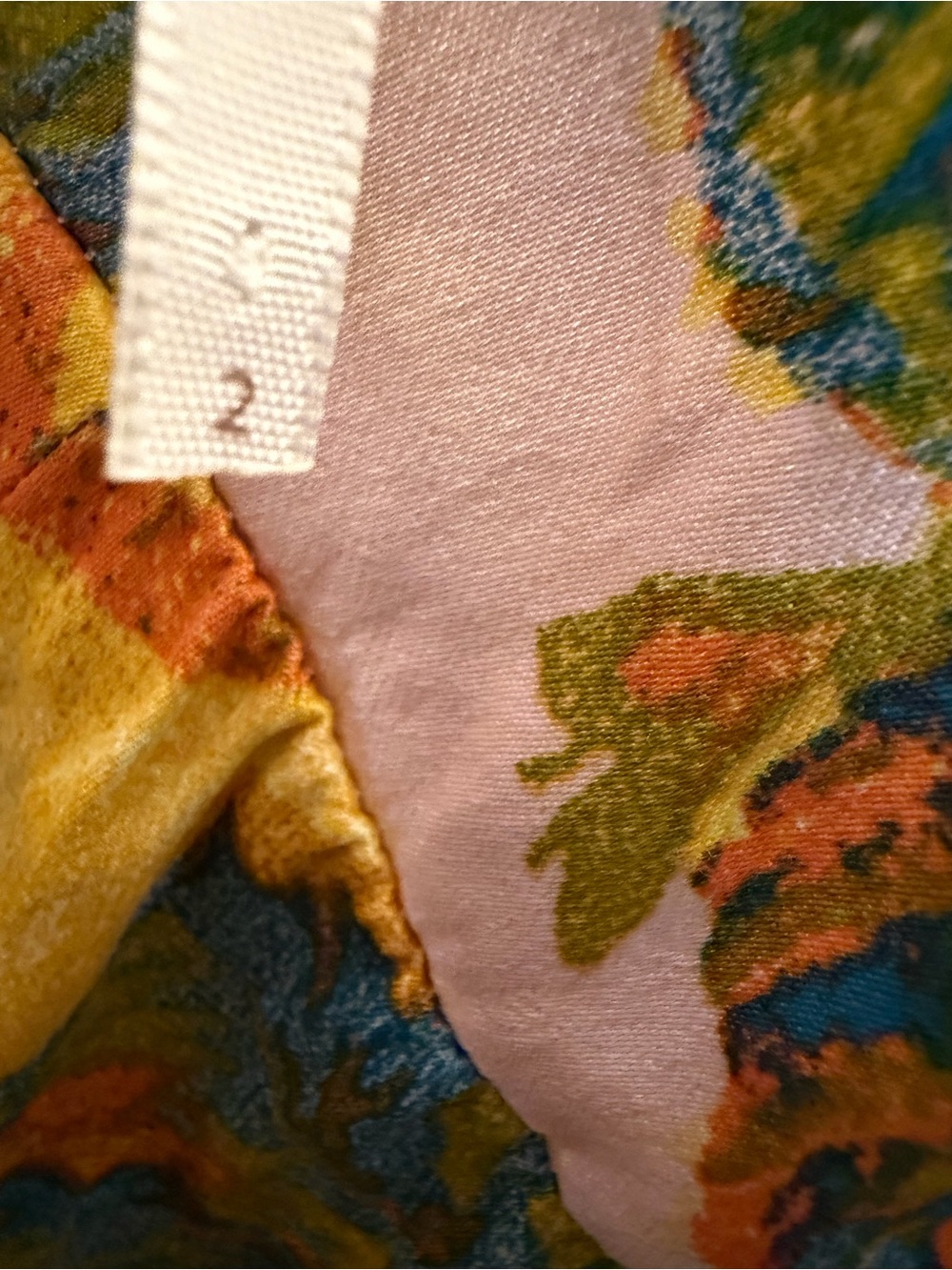 Free People Pink Yellow Floral Wrap Wide Leg Jumpsuit Size 2 Sleeveless V-Neck - Picture 6 of 6